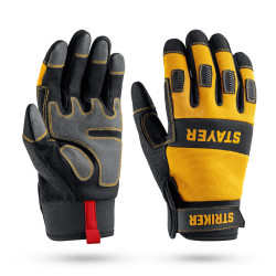 STAYER STRIKER р.XL (10), комбинированные перчатки для тяжелых механических работ / 11410-XL